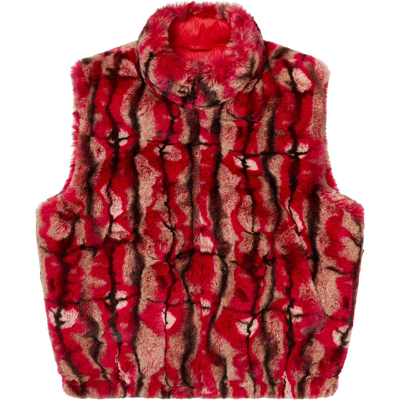 Faux Fur Hooded Vest view 9